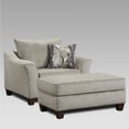 thumbnail image 3 of Roundhill Furniture Camero Fabric Cocktail Ottoman, Gray, 3 of 3