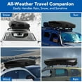 thumbnail image 6 of Telyswee 55"x31"x12" Hard Shell Roof Top Cargo Carrier 12.4 Cu Ft 165 Lbs Capacity Rooftop Storage Box for SUVs, Trucks & Road Trips, 6 of 7