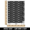 thumbnail image 2 of Please Do Not Bend Artwork Photographs Sticker Set - Black - Matte Finish - 1.5" Small, 2 of 7