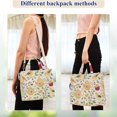 thumbnail image 4 of FORMRS Womens Corduroy Tote Bag Crossbody Shoulder Handbag with Pocket, Birds Tea Time, 4 of 7