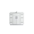 thumbnail image 4 of VSC 42in Single Sink Freestanding Bath Vanity in White with White Cultured Marble Top, 4 of 4