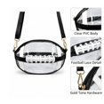 thumbnail image 5 of Clear Football Bag for Stadium Events,Stadium Approved Crossbody Purse with Adjustable Strap for Concerts Sports Games,Black, 5 of 6
