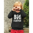 thumbnail image 3 of TeeStars - BIG SISTER - Sibling Gift Idea Elder Sister Cute Toddler Hoodie 5/6 Pink, 3 of 4
