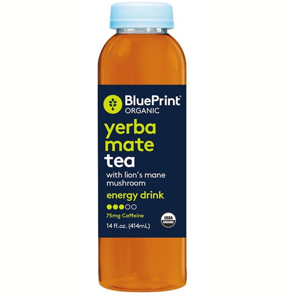 BluePrint Organic Organic Yerba Mate Tea with Lion's Mane Mushroom