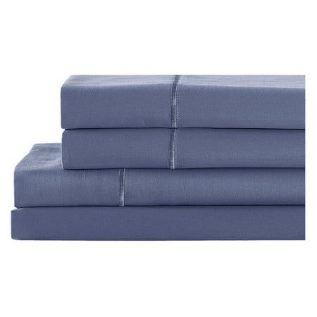 California Design Den 400 Thread Count Sheet Set Cotton Indigo Purple  Full 4 Piece