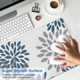 thumbnail image 4 of Long Mouse Pads for Desk,Purple Floral and Petal Pattern Desk Mats on Top Of Desks, Desk Mouse Pad Extra Large with 3mm Non-Slip Base and Stitched Edge for Gaming,Office,Work,Home 31.5"x15.7", 4 of 6
