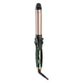 thumbnail image 2 of Rotating Curling Iron, Ceramic Hair Curler, 2-in-1 Curling and Straightening Tool with Adjustable Heat Settings and Automatic Shut-Off, Fast Styling Black and Green Hair Styling Wand, 2 of 8