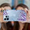 thumbnail image 4 of LLC Étui en Silicone Transparente Motif Fleur pour iPhone 14 Pro Max - Compatible avec iPhone 14 Pro Max Style 2, 4 of 4