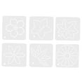 thumbnail image 4 of WHAMVOX  6 Pcs Flower Shape Quilting Template Embroidery Large Floral Transparent, 4 of 8