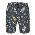 thumbnail image 4 of Naloa Space Cars Men's Beach Shorts, Surfing shorts, Swim trunks, Quick Dry Swim Trunks for Surfing Beach Fun - XX-Large, 4 of 9