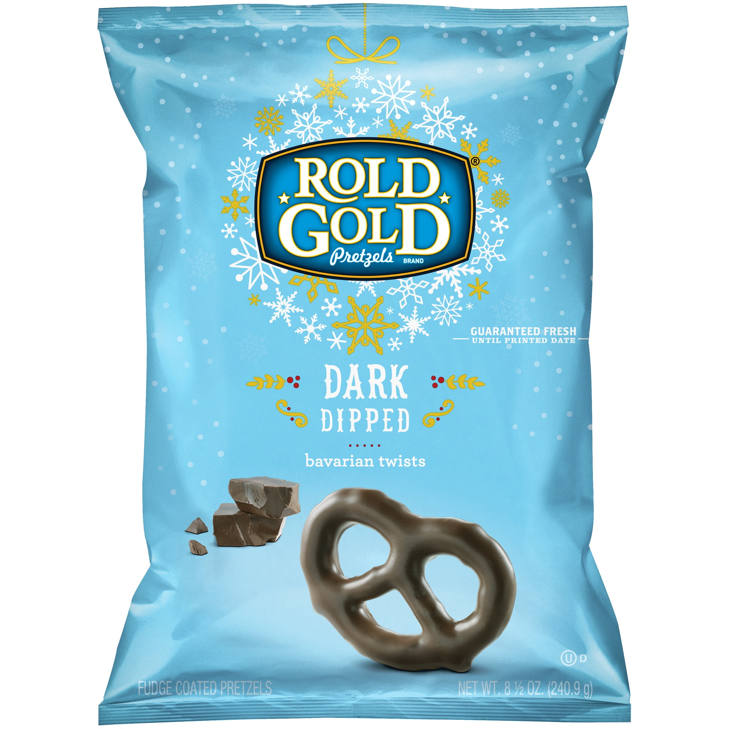 Rold Gold Bavarian Twists Dark Dipped Fudge Coated Pretzels, 8.5 Oz