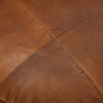 thumbnail image 5 of Handmade Eco-Friendly Geometric Leather Pouf Cognac Color Round 14" x 14" x 14" Pouf For Living Room, Bedroom Seating, Patio WABBBACPF39SC51B, 5 of 9