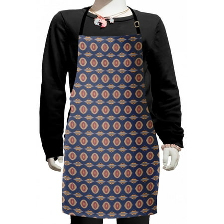 

Abstract Kids Apron Repeating Motley Pattern with Novelty Themed Unusual Motif Colorful Illustration Boys Girls Apron Bib with Adjustable Ties for Cooking Baking Painting Multicolor by Ambesonne