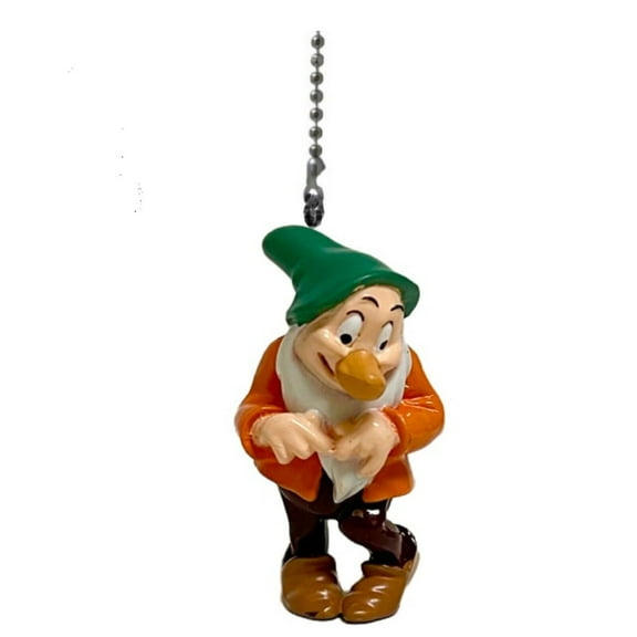 Bashful Dwarf PVC Fan Lamp Light Pull Chain Figure Figurine Snow White New Rare
