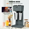 thumbnail image 2 of VEVOR Milkshake Maker, 375W x 2 Electric Milkshake Machine, Double Heads Drink Mixer Blender Machine, 3-Speed Milkshake Mixer with 2 x 820 ml Stainless Steel Cups, for Commercial and Home, 2 of 9