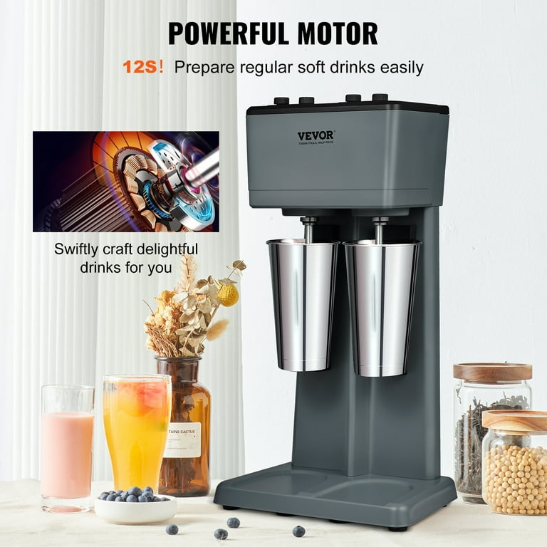 Double Head Electric Milkshake Machine Maker Coffee Drink Mixer