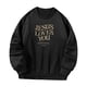 thumbnail image 3 of Sudadera de cuello redondo para mujer, suéteres de cuello redondo de moda de invierno para pesca deportiva Negro, 3 of 7
