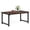 Brown and Black, variant on Fnova 63" Industrial Dining Table, 6-8 Person Kitchen Table for Dining Room Kitchen Home Office Restaurant Bistro