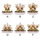 thumbnail image 5 of Toystoory Animal de dibujos animados árbol de Navidad adorno colgante Año Nuevo ventana chimenea pared puerta Navidad Oficina decoración vacaciones Kits de decoración para fiestas 4 animales Toystoory HA009187-03, 5 of 6