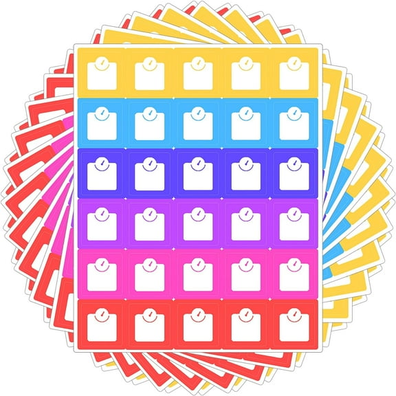 Rainbow Fitness Weight Scales Planning Stickers 0.5inch Colorful Exercise Workout Stickers for Health Scrapbooking Journal Calendar Planner Supplies 300Pcs