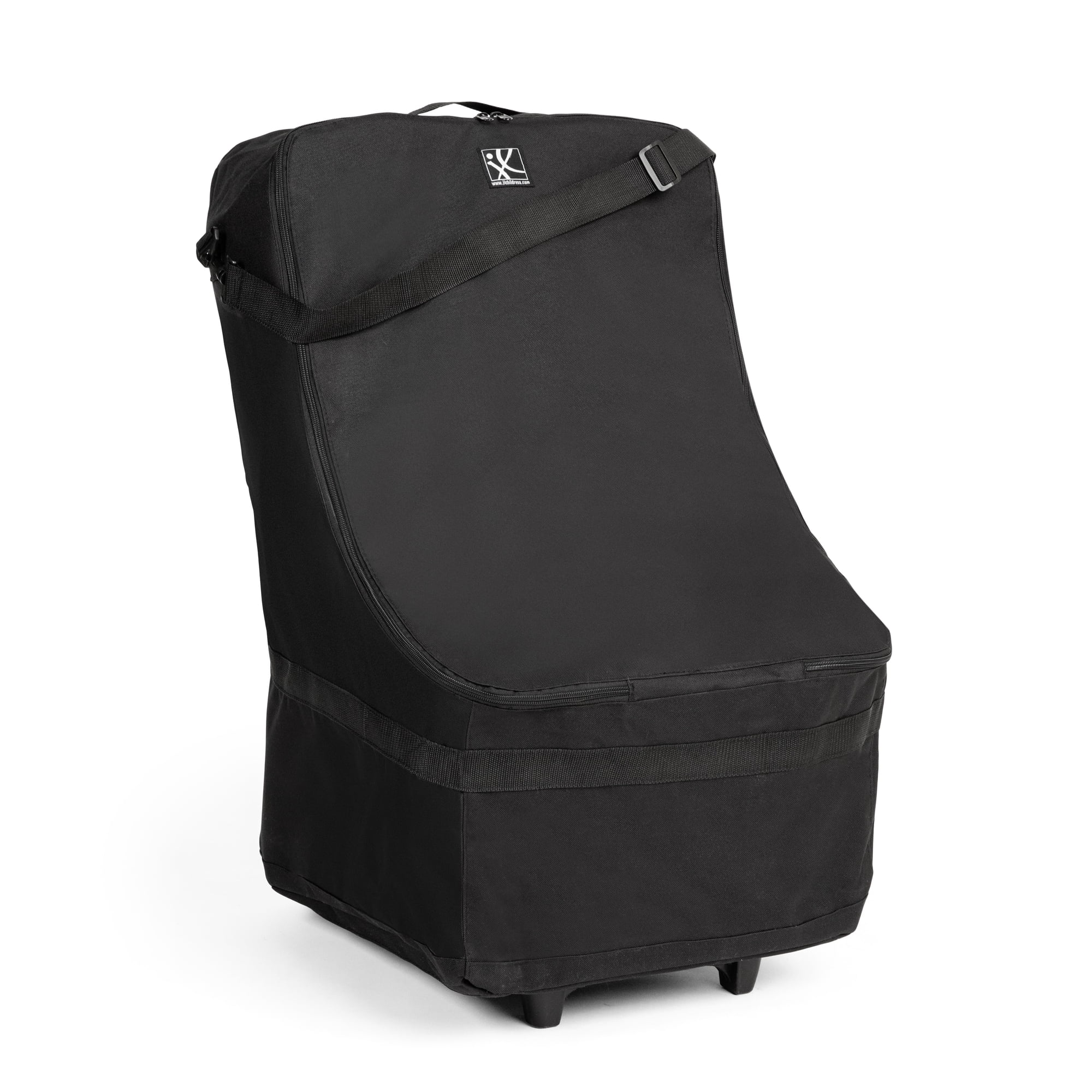 J.L. Childress Wheelie Car Seat Travel Bag and Carrier with Wheels - Black