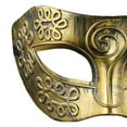 thumbnail image 3 of Xfvqtps Masquerade Mask for Men Half Face Retro Rome Mask Ball Mask Celebrations Party Accessory Gold, 3 of 4
