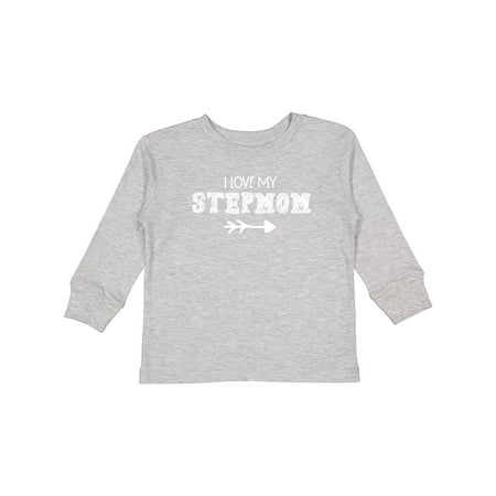 

Inktastic I Love My Stepmom with Arrow Gift Toddler Boy or Toddler Girl Long Sleeve T-Shirt