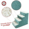 thumbnail image 3 of Majestic Pet Villa Pet Stairs 4 Steps Azure Machine Washable Removable Cover 24" x 16" x 20", 3 of 5