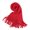 Red-Knit Tassels, variant on INSPIRE CHIC Women's Scarf Stylish Knitted Long Rectangle Shape Warm Winter Scarf Black 180x30cm/71x12"