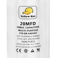 thumbnail image 3 of Capacitor for Air Conditioner 20 UF MFD 370 or 440 Volt VAC, Multi-Purpose Round Capacitor, 3 of 4