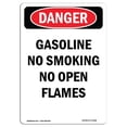 thumbnail image 1 of SignMission OS-DS-A-1218-V-2368 12 x 18 Po Signe de Danger OSHA - Essence Non Fumeur Pas de Flammes Nues, 1 of 1