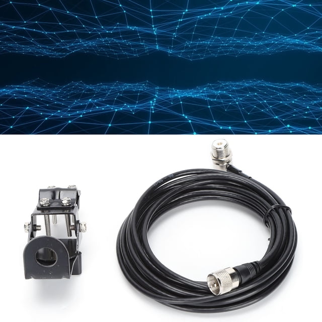 Soporte de Antena de Automóviles, Soporte de Montaje de Antena de Automóvil Ajustable de Servicio Pesado Duradero Con Cable de Extensión de 5 M para Automóvil de Vehículos