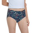 thumbnail image 6 of Pofeuu Leaves Snowflakes Print Soft Cotton Underwear Girls'Briefs Soft Undies, 6 of 7