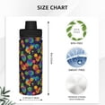 thumbnail image 3 of Pofeuu Colorful Pineapples1 Print 18oz Sports Insulated Kettle Stainless Steel Vacuum Water Bottle Leakproof Sport Flask, 3 of 7