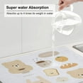 thumbnail image 6 of Microfiber Drying Mat, Cartoon Bear Coffee Prints Dish Drying Mat for Kitchen Counter, 18 x 24 inches, 6 of 9