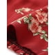 thumbnail image 5 of INSPIRAR CHIC Blusas Cortas de Manga Corta con Cuello en V de Verano con Estampado Floral M Rojo, 5 of 6