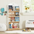 thumbnail image 5 of STAROUS Kids Bookshelf Wall Mounted, 4-Tier Book Shelf Organizer, Tall Wooden Children's Bookcase, Storage Book Rack for Kids Room, Nursery, Bedroom, Living Room, White, 5 of 6