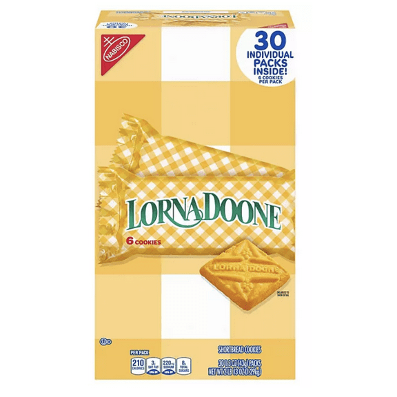 Lorna Doone Shortbread Cookies 1.5 oz., 30 pk.