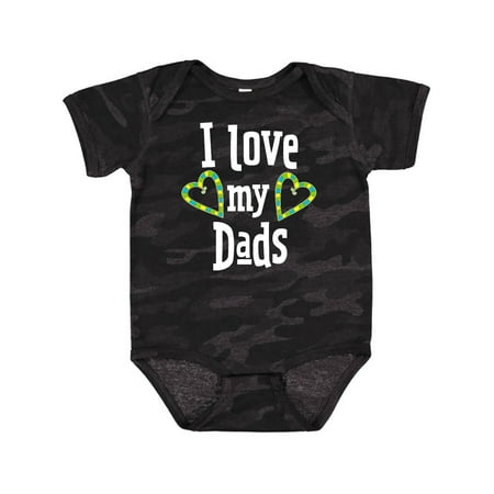 

Inktastic I Love My Dads- Hearts Gift Baby Boy or Baby Girl Bodysuit