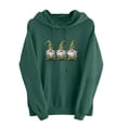 thumbnail image 4 of Chandails à Capuchon pour Femmes de la Saint-Patrick 2026 à Manches Longues avec Graphique de Trèfle et Poches, 4 of 5