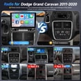 thumbnail image 2 of Estéreo de coche Naifay 4G+64G Android 13 con CarPlay para Dodge, 2 of 8