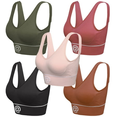 

Rong Yun Women s Seamless Lace Bra Top Solid Color Cover Sports Bra(Buy 2 Get 1 Free)