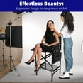 thumbnail image 4 of zenicham Portable Tall Directors Chair with Foldable Tabletop, Back Support, and Storage Bags for Makeup Artists, 4 of 7