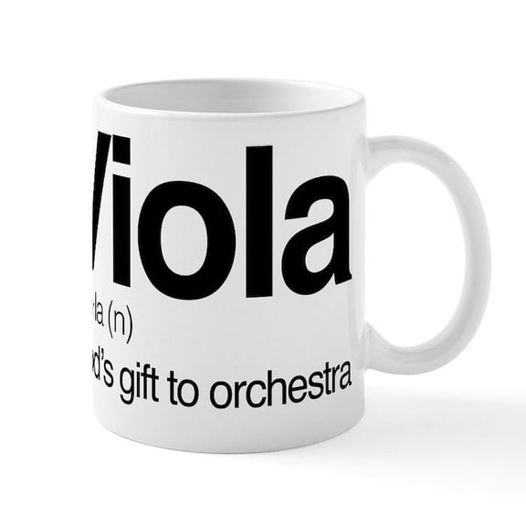 CafePress - Viola Definition - 11 oz Ceramic Mug - Novelty Coffee Tea Cup
