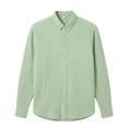thumbnail image 5 of jjayotai Men's Shirt Long Sleeve Button down Casual Shirts Untucked Dress Shirts Beach Vacation Fall Tops, 5 of 6
