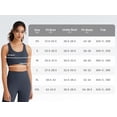 thumbnail image 3 of G4Free Ribbed Crewneck Sports Bras Padded for Women - Racerback Crop Tank Tops Workout Yoga Medium Impact, 3 of 7