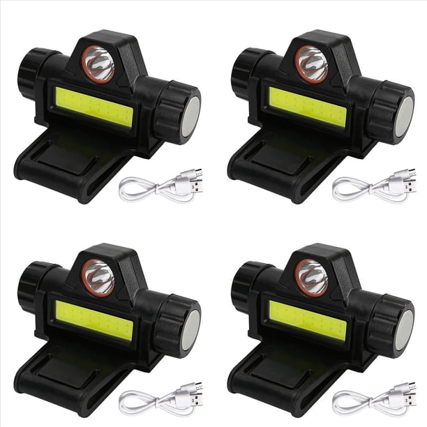 4X Linterna Frontal Recargable para Casco de Soldadura, Versátil, con Soporte, Atenuación Automática y Potente Luz Frontal.