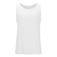 thumbnail image 7 of Men’s Muscle Tank Top with Pocket Athletic Sleeveless Shirt Breathable Faux Denim for Gym and Casual Wear Size 4XL White, 7 of 7