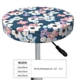 thumbnail image 4 of Kdxio Flowers Print Stool Covers Round,Stretch Round Bar Stool Covers Washable Bar Stool Cushion Slipcover for 12-15 Inch Chair, 4 of 7