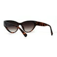 thumbnail image 2 of Womens Luxury Chic Squared Cat Eye Sunglasses Tortoise Brown, 2 of 4